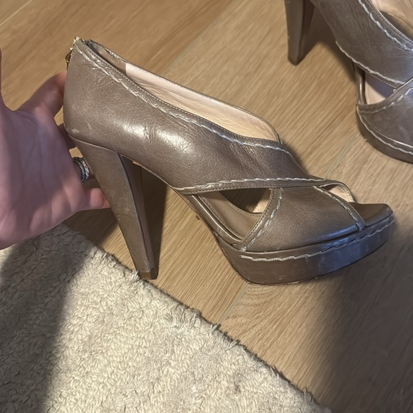 Prada leather platform stilettos - Picture 2 of 6